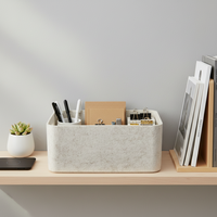 Panier de rangement en feutre pour la maison - Boîte de rangement en feutre pliable - Conteneur en forme de cube