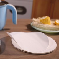 Papier de cuisson rond résistant aux hautes températures, papier huilé en silicone, papier absorbant pour friteuse à air, papier absorbant l'huile, papier pour barbecue