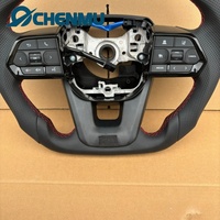 Volant en cuir noir pour Toyota Land Cruiser LC200 LC300 Prado 120 150 200 LC79 LC70 LC76 FJ70 FJ79 FJ200