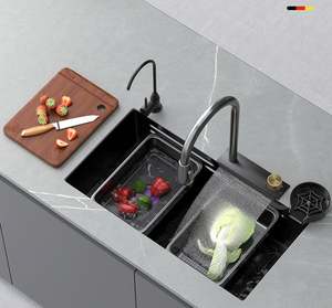 Fregadero de cocina de un solo tanque 2022, fuente de alimentación USB de diseño moderno de acero inoxidable grande personalizable para uso doméstico, 1 año - Product Image 4