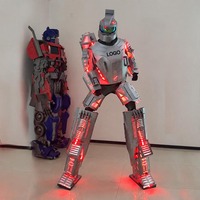 Costumes de robot LED multicolores en gros d'usine, couleurs personnalisables, pour adultes, pour Halloween, festivals et soirées cosplay