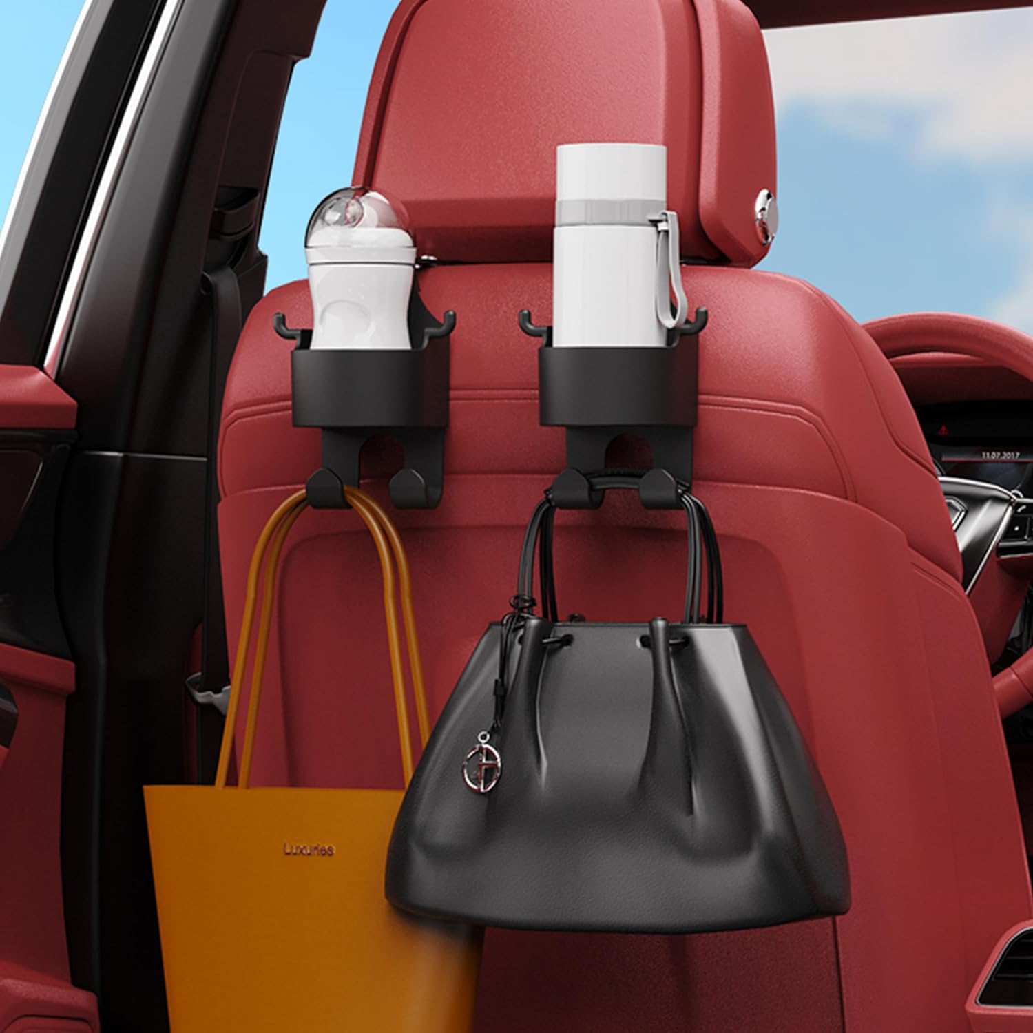 Multi-functional Car Cup Holder with Hook - Universal Vehicle Accessory - Shenzhen Ruifuer Electroni