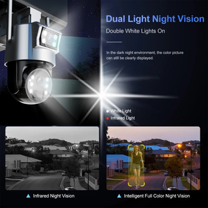 UBOX 8MP Dual Lens Outdoor-Sicherheit ptz Solar kamera Drahtlose 4g SIM-Karte CCTV-Kamera Home Guard Dual Lens IP-Kamera 4g Kamera 4K - Product Image 5