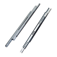 Glissières de tiroir à double extension bidirectionnelle mini 17 mm pour armoires de rangement de cuisine et salle de bain résidentielles, installation facile