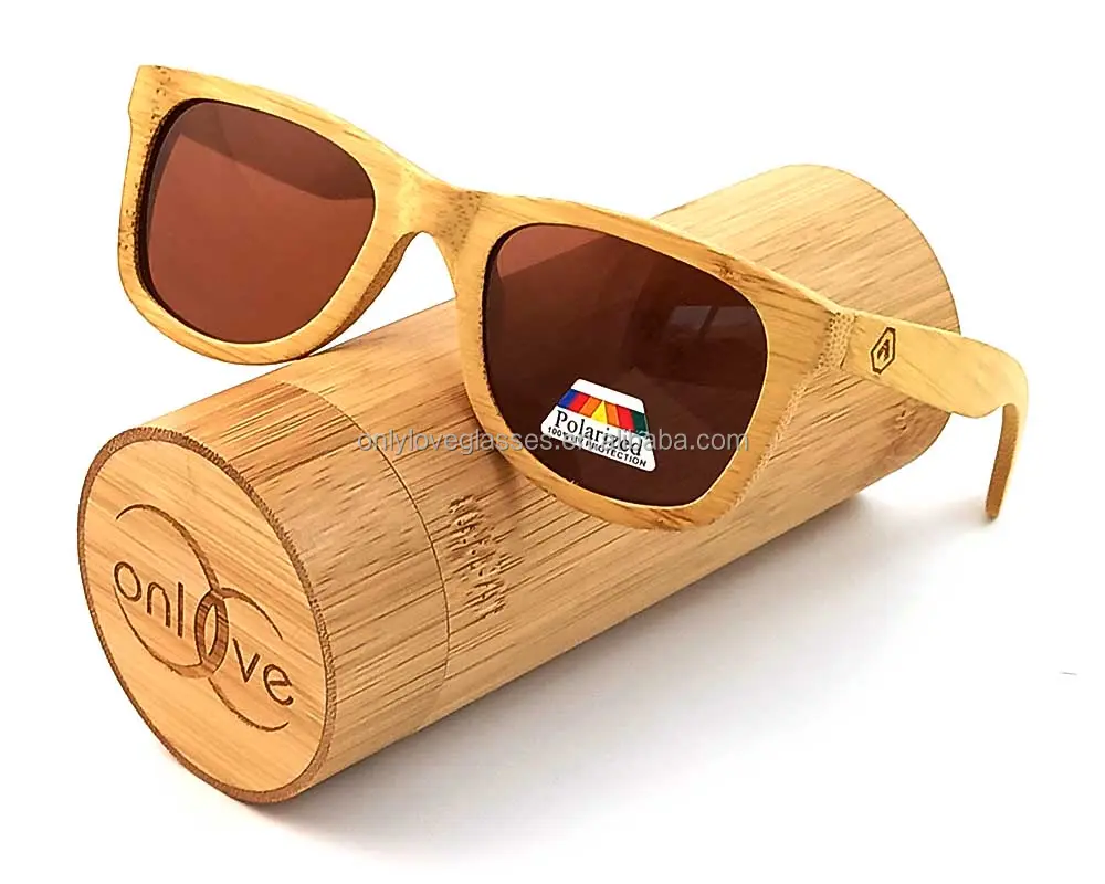 New design wooden bamboo sunglasses polarized lenses custom you own logo 2021 sun glasses.