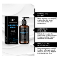 Ensemble de sérum crème liquide au collagène multi-peptides OEM 3000 Plus avec glycérine 100 ml, raffermissant, hydratant, blanchissant, anti-âge, élasticité