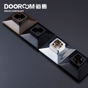 Dooroom pegangan furnitur kuningan Modern persegi kenop lemari laci lemari pakaian meja rias kustom serbuk kayu kenop tarik - Product Image 6
