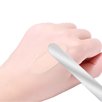 Étui en cuir PU portable pour stick de fond de teint en acier inoxydable de qualité supérieure, facile à transporter et à ranger