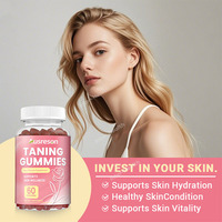 Gummies de bronzage multi-vitamines SPL OEM en gros – Complexe de bêta-carotène, lycopène et astaxanthine