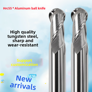HRC55 Degree <strong>Aluminum</strong> with Two Edge Ball Cutter, Ball <strong>End</strong> Milling Cutter, Ball <strong>End</strong> Milling Cutter <strong>for</strong> <strong>Aluminum</strong> with <strong>End</strong> <strong>Mill</strong> - Product Image 4