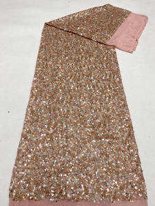 Nouveau tissu à paillettes élastique en maille + 3+5 mm, paillettes colorées, accessoires pour robes, chaussures, sacs, chapeaux - Product Image 5