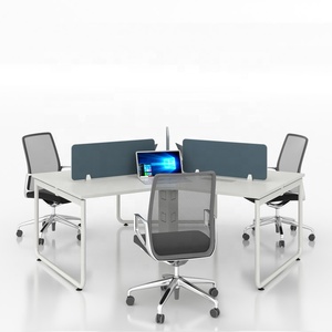 Mesa de reuniones de hierro fundido, muebles de escritorio de oficina, patas de mesa - Product Image 2