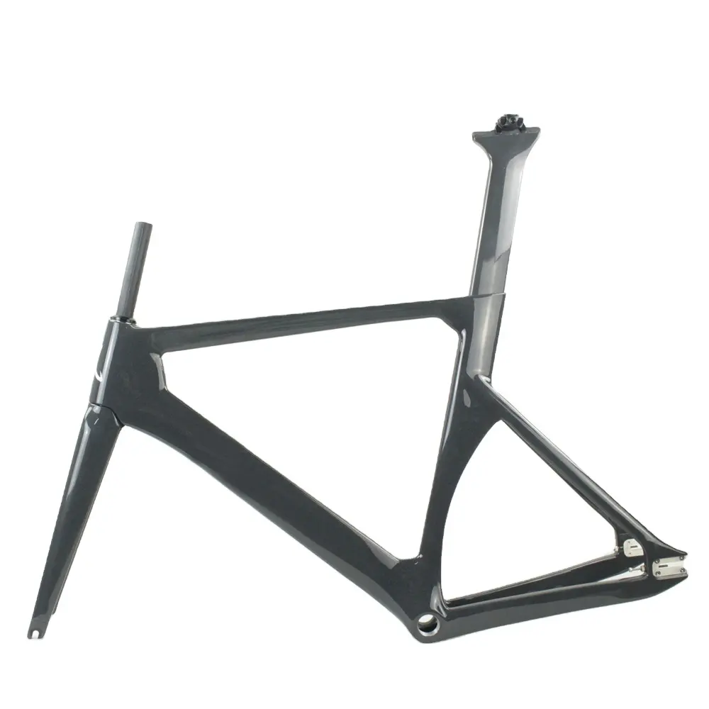 Wholesale 700C Carbon Fixed Gear Bike Frame 100*9mm & 120*9mm QR Special Brake Time Trial bicycle frames 48/51/54/57cm