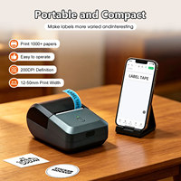 Imprimante thermique de poche mini portable fournie par l'usine, imprimante de reçus mobile sans fil ESC/POS, imprimante d'étiquettes couleur, impression pratique