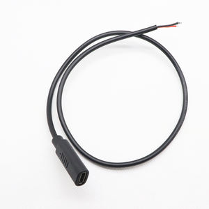 C型母尾纤2线延长电缆C型母插头至2针裸线断开 - Product Image 6