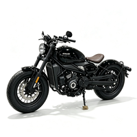 Motocyclette à essence Spring 450-C, style rétro Bobber Cruiser, siège individuel, hauteur de siège 720 mm, vitesse maximale 145 km/h