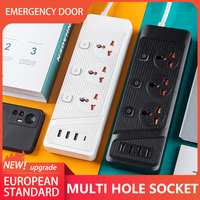 Multiprise industrielle universelle 3 prises USB 3 ports USB interrupteurs de contrôle indépendants protection contre les surtensions rallonge électrique