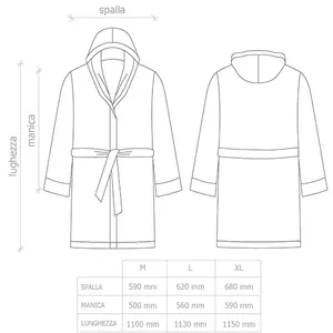 Peignoir à capuche en coton, merchandising personnalisé - Product Image 2