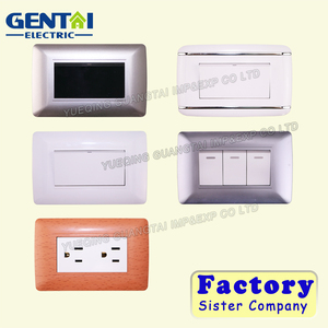 Panneau ABS PC blanc de haute qualité interrupteur sud-américain 1 gang prise US 6 broches prise murale - Product Image 6