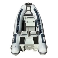Bateaux pneumatiques à coque rigide en aluminium de 13 pieds avec certificat CE Hypalon/PVC/Orca pour la pêche à vendre