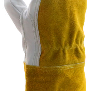 MAXITOUGH Guantes de Seguridad de Uso General, Guantes de Trabajo de Soldadura Forrados Resistentes a Cortes, Piel de Oveja + Cuero de Vaca, 14 Pulgadas - Product Image 4