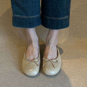 Di alta qualità carine <span class=keywords><strong>in</strong></span> pelle glitterata <span class=keywords><strong>con</strong></span> fiocco-nodo <span class=keywords><strong>ballerine</strong></span> da donna comfort Slip-on ripiegate scarpe piatte da donna - Product Image 6