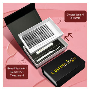 मेडीलेश y लैश रिबन अनुकूलित वॉल्यूम हाथ से बना पंखे की आंखों वाले 3d fox मिंक क्लस्टर लाइश किट - Product Image 2