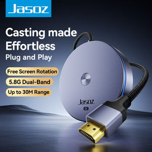 อะแดปเตอร์แสดงผลไร้สาย 4K 2.4G 5G ดูอัลแบนด์ WiFi <span class=keywords><strong>HDMI</strong></span> ดองเกิล <span class=keywords><strong>Miracast</strong></span> AirPlay ตัวรับสัญญาณสะท้อนหน้าจอสำหรับทีวี โปรเจคเตอร์ OEM - Product Image 2