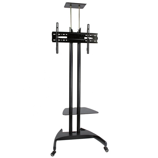 Universal Use LED LCD Flat Screen TV Trolley Height Adjustable Mobile TV Bracket Floor Stands Rolling Tv Carts