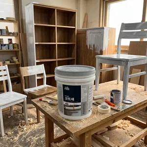 Barniz Ecológico Transparente a Base de Agua, Resistente al Amarilleamiento, Impermeable y Antimanchas, Revestimiento Protector para Muebles de Madera de Interior - Product Image 1