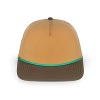 Casquettes de golf Meli avec logo personnalisé en caoutchouc PVC imperméable à l'eau Gorras trou découpé au laser perforé 5 panneaux casquettes de baseball sport