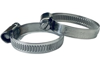 Collier de serrage métrique en acier inoxydable non perforé de type allemand 8-16 mm, épaisseur 0,6 mm
