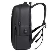Sac à dos pour ordinateur portable Laycell OEM unisexe, durable, en tissu Oxford, avec fermeture éclair, imperméable, respirant, léger, avec ceinture à coussin d'air