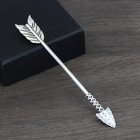 Kun Hong Fashion Vintage Nordic Retro Alloy 14CM Hair Stick Arrow Hairpin Women Cross-border Cupid Gift Hair Accessory Wholesale