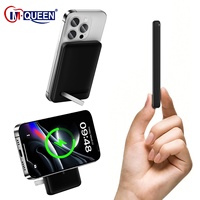 Cargador Portátil Magnético Personalizado M-Queen de 22.5W con Batería de Litio-Polímero de 10000mAh/5000mAh, Ultra Delgado, Inalámbrico y de Carga Rápida