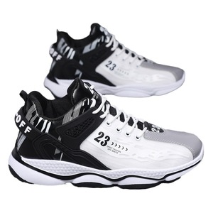 Thời trang của người đàn ông giản dị Giày thể thao, mùa xuân và mùa thu thoải mái Giày bóng rổ, trọng lượng nhẹ Giày chạy với ren - Product Image 5