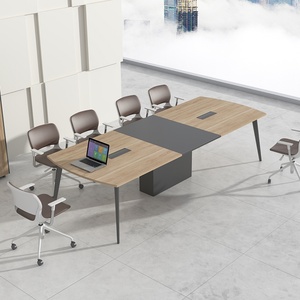 Customized Color Size Large Boardroom Luxury 8 12 People Wooden Office Meeting Conference <b>Table</b> for Meeting - Product Image 4