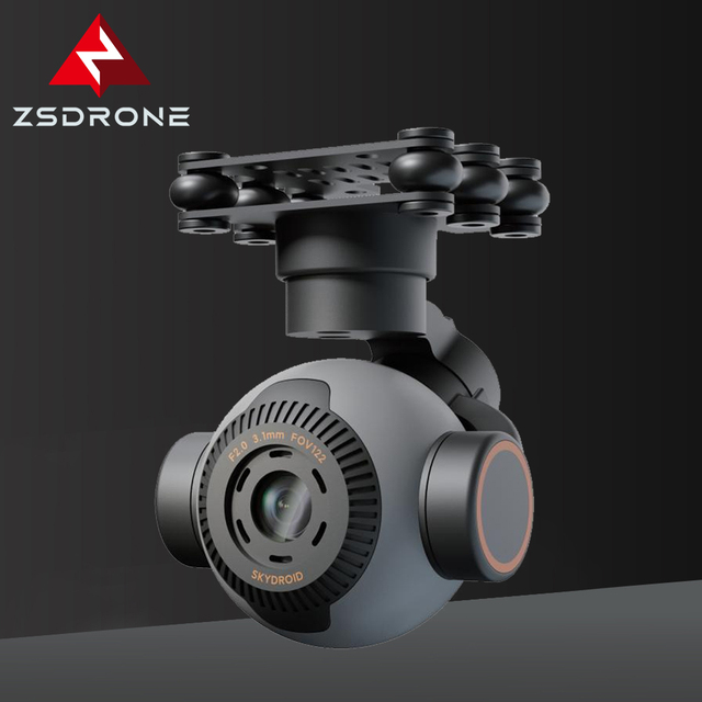 ZSDRONE C11 Drone Gimbal Camera CMOS Sensor 2K Video 30x Optical Zoom 540 Wide Angle 360 Roll Metal Construction Wireless