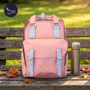 Mochila Escolar Oxford HM para Niñas, Ligera, con Cierre de Cremallera, Estilo Clásico, Informal, para Portátil, Unisex, Impermeable, de Poliéster Resistente para Uso Diario - Product Image 5
