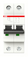 Disjoncteur miniature ABB S202-D16 2P 16A courbe D, protection contre les surcharges et les courts-circuits pour système d'alimentation de moteur industriel