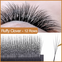 Bulu Mata Palsu Hitam 4D Little Velvet Flower Dense Fluffy Strip Lashes Wispy Full Strip untuk Riasan Harian, Pesta, Panggung, Bulu Mata Grosir