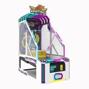 Machine de tir de basket-ball avec compteur de tirs et écran LCD vidéo, grand modèle pour enfants et adultes, équipement de jeu vidéo à monnayeur - Product Image 5
