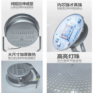 ไฟ LED ทาวเวอร์ไลท์ 800w 1000w โคมไฟไฮเบย์สำหรับให้แสงสว่างในสถานที่ก่อสร้าง พร้อมโครงโลหะและแสงสีขาว - Product Image 1