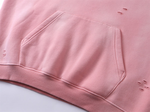 Produttore personalizzato <span class=keywords><strong>Cropped</strong></span> <span class=keywords><strong>uomo</strong></span> ricami Vintage 370gsm cerotto di pietra acido lavaggio felpe con cappuccio da <span class=keywords><strong>uomo</strong></span> - Product Image 4