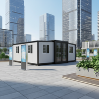 Maisons modulaires en conteneurs à structure en acier avec installation facile, design moderne, construction préfabriquée pour atelier/usine