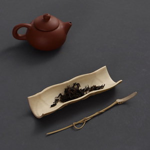 Cuchara de té de bambú hecha a mano, soporte para té, cuchara de té, reposabrazos de bambú, juego de té de bambú, accesorios para la ceremonia del té de los seis caballeros - Product Image 4