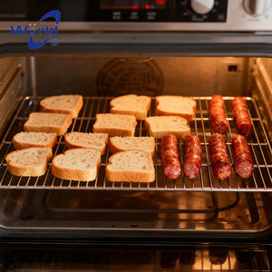 맞춤형 스테인리스 스틸 용접 메쉬 바 굵은 철사 평직 BBQ 그릴 오븐 랙 - Product Image 5