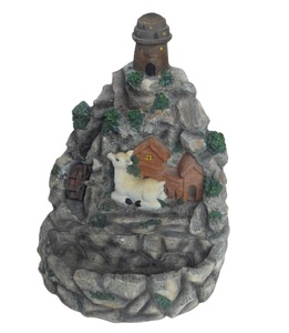 Taomi — <span class=keywords><strong>fontaine</strong></span> de table en polyrésine, Figurine loup et femme, pour <span class=keywords><strong>la</strong></span> décoration du jardin - Product Image 3