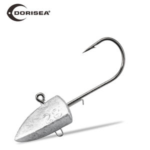 Anzuelo de Pesca con Cabeza de Plomo de <span class=keywords><strong>Tres</strong></span> Lados DORISEA con Acero con Alto Contenido de Carbono, Tamaños de 3.5g-28g para Lubina, Calamar y Más - Product Image 1