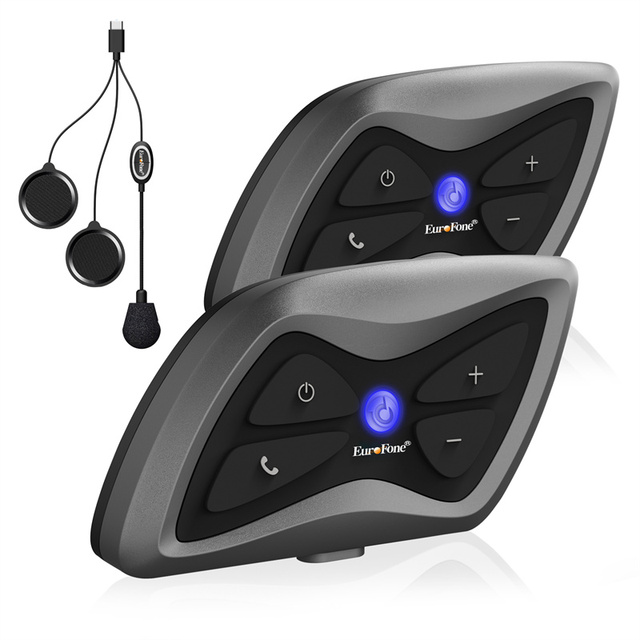Full-Duplex Wireless Interphone Motorcycle Helmet Intercom   Headset